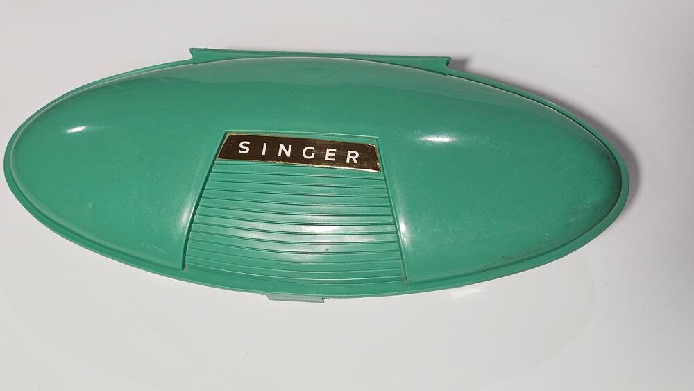 Vintage Singer Buttonholer Atomic Mint Green 1960